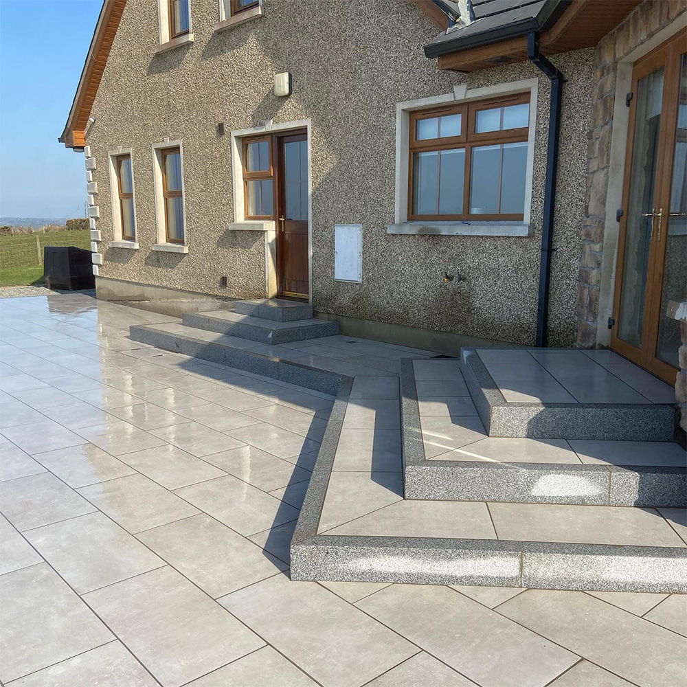 Stylish porcelain tiled driveway Banbridge