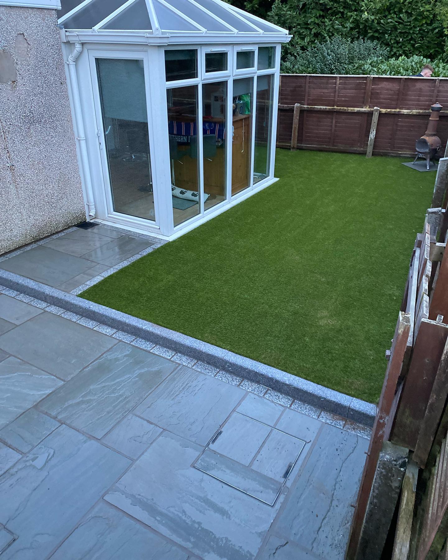 Custom landscaped garden Ballynahinch